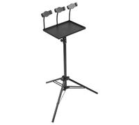 Lurrose Supporto Treppiede per Proiettore Portatile con Vassoio Spesso Regolabile in Altezza, Compatibile con Smartphone, Adatto per Trasmissioni Live, Karaoke e Uso Esterno