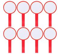 Lurrose Tabellone Segnapunti Basket 8 Pezzi in Pvc Portatile e Cancellabile Palette Erasabili per Risposte Veloci e Attività di Valutazione Manuale
