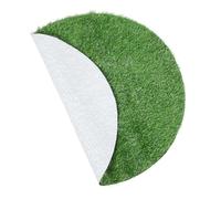 Lurrose Tappeto Erboso Artificiale Rotondo 100 CM Diametro Erba Sintetica Verde 25 MM Spessore per Esterni Decorazione Giardino Patio e Coperchio Tombino Prato Sintetico per Uso