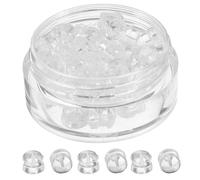 Lurrose Tappi per Orecchini Posteriori in Silicone Trasparente 30 Pezzi Chiusure per Orecchini a Bottone Comfort per Fissaggio Sicuro e Protezione Orecchio