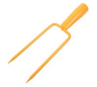 Lurrose Testa per forca da giardino - Forca a 2 denti in acciaio resistente per smuovere il terreno, ricambio per attrezzi da orto e serra.