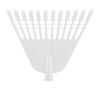 Lurrose Testina di rastrello in plastica - Rastrello in plastica a 12 denti per foglie e detriti da giardino - Attrezzo multiuso per esterni, ideale per la pulizia di foglie secche e la manutenzione