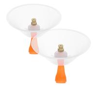 Lurrose Ugello Spruzzatore Agricolo Ventaglio Trasparente 2 Pezzi Scudo Antivento per Irrigazione Giardino e Tubo Antincendio 10 CM Atomizzatore Regolabile