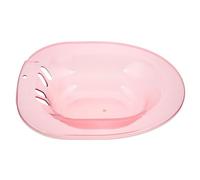 Lurrose Vasca da Bagno Semplice da Usare Ergonomica Sitz in Plastica Rosa Design Confortevole per Donne Incinte per Sollievo e Post-parto