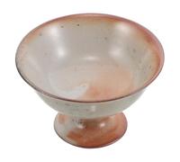 Lurrose Vassoio Frutta Ceramica Vintage con Piedistallo Piatto Porcellana per Snack e Dessert Elegante Supporto Alto per Torte e Insalate per Feste e Arredamento Cucina