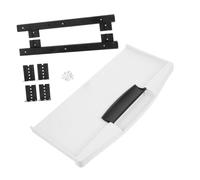 Lurrose Vassoio Tastiera Estraibile Sotto Scrivania in Plastica Abs Supporto Ergonomico con Scorrimento Liscio Montaggio Facile per Scrivania Porta Tastiera Salvaspazio e Resistente