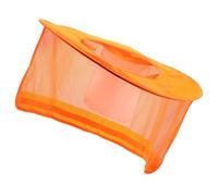 Lurrose Visiera parasole per casco, protezione per viso e collo, arancione | Protezione per il collo per elmetto da cantiere, in tessuto a rete traspirante, con strisce riflettenti per una maggiore