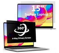 LUSA DESIGN Schermo privacy a 360° per Microsoft Surface Laptop 7 da 15 pollici (modello: 2037 2108), filtro privacy per computer portatile di superficie, protezione per la privacy, anti sbirciamento