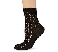 Lusana Trachtensöckchen Heidi Trachtenstrümpfe, Nero (01), 38-40 Donna