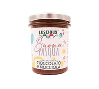 LUSCIOUX Chocolat - Crema spalmabile al Cioccolato e Nocciola | 200 g | Buona Pasqua