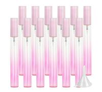 LusDoly 24 Pezzi 10ml Gradiente Rosa Vetro flacone spray Porta Profumo in Vetro Atomizzatore Profumo Mini Boccetta Profumo Profumo Portatile Ricaricabile