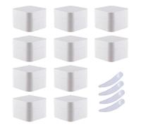 LusDoly 24 Pezzi 10ml Piazza Bianco Vasetti di Plastica Cosmetici Contenitori Cosmetici, Maschera, Cream gli occhi, Balsamo Labbra DIY