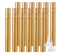 LusDoly 48 Pezzi 10ml Oro Vetro flacone spray Porta Profumo in Vetro Atomizzatore Profumo Mini Boccetta Profumo Profumo Portatile Ricaricabile per Vita Quotidiana