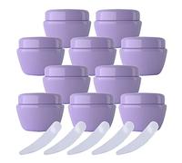 LusDoly 50 Pezzi 30ml Viola Vuoto forma di fungo Vasetti plastica, Barattoli Contenitori Cosmetici, per Stoccaggio di Viaggi, Cream gli occhi, Balsamo Labbra DIY
