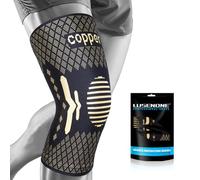 Lusenone Ginocchiera in rame per uomo e donna, bendaggio a compressione per dolore al ginocchio, menisco, artrosi, ginocchia, ortesi destra/sinistra, miglior supporto per ginocchio per sport, jogging