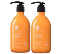 LUSETA Luseta Shampoo e Balsamo Set per la crescita dei capelli con curcuma e collagene, shampoo volumizzante addensante per capelli fini o olio, senza solfato e parabeni
