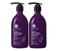 LUSETA Shampoo e Balsamo Viola per Capelli Biondi e Grigi senza aggiunta di solfati né parabeni, con Olio di Cocco, 2 x 500 ml