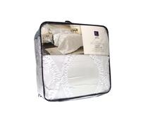 Lush Decor Avon Set di Biancheria da Letto con Volant e federe, 3 Pezzi, Poliestere, Bianco, Matrimoniale, King