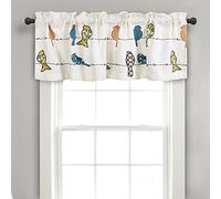Lush Decor Birds Uccelli Rowley, Poliestere, Multicolore, W 18" x L 52" (1 Panels)