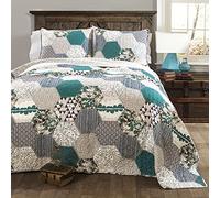 Lush Decor Briley King Size, Turchese