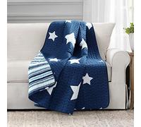 Lush Decor Coperta a forma di stella, 127 x 152,4 cm, blu navy