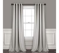 Lush Decor, Coppia di tende oscuranti isolate con occhielli, 132 x 213 cm (larghezza x lunghezza), design classico e moderno, decorazione per finestre, tende lunghe per soggiorno, camera da letto o