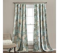 Lush Decor - Coppia di tende oscuranti per finestra da giardino, 274,3 x 132,1 cm, colore: blu