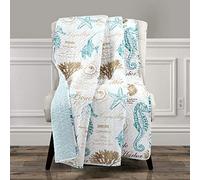 Lush Decor Harbor Life, coperta da 152,4 x 127 cm, blu e tortora