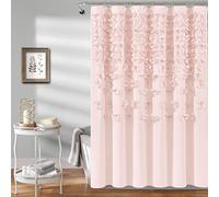 Lush Decor Lucia - Tenda da doccia, 183 x 183 cm, colore: Rosa