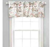 Lush Decor Mantovana per tenda, rosa e grigio, 45,7 x 132,1 cm