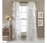 Lush Decor Nerina Window Curtain, 84 da 137,2 cm, Bianco