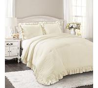 Lush Decor Reyna, Poliestere, Avorio, Queen