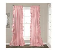 Lush Decor Reyna - Tenda a Pannelli, 137 x 213 cm, Colore: Rosa