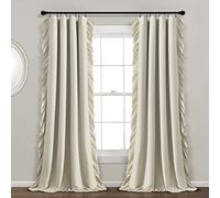 Lush Decor Reyna - Tenda oscurante a pannello singolo, 100% foderata, 213,4 cm di lunghezza x 137,2 cm di larghezza, grano