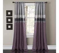 Lush Decor Tenda a Pannello per Finestra con Cielo Notturno, Singolo, 106,7 x 213,4 cm (Larghezza x Lunghezza), Tende con Paillettes, Design Scintillante e a Blocchi di Colore, Decorazione Moderna e