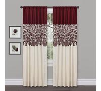 Lush Decor Tenda da Giardino a Pannello, Colore: Rosso