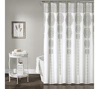 Lush Decor Tenda Doccia, Grigio, 182,9 x 182,9 cm