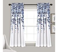 Lush Decor Weeping Flower Room Darkening Window Curtain Panel Pair Na