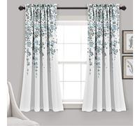 Lush Decor Weeping Flowers Darkening Window Curtains Panel Set for Liv