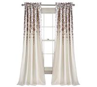 Lush Decor Weeping Flowers Fiori piangenti, Poliestere, Viola e Grigio, 52W x 84L, 2 unità