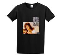 LUSHAOJIANG Gloria Estefan Anything for You Mens T-Shirt Black Tees Unisex Shirt XXL