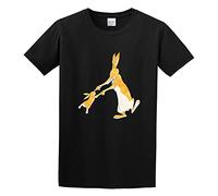LUSHAOJIANG GodyGuess How Much I Love You Big Nutbrown Hare Summy Mens T-Shirt Black Tees Unisex Shirt S