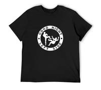 LUSHAOJIANG Good Night Left Side Ropa Mens T-Shirt Black Tees Unisex Shirt XXL