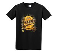 LUSHAOJIANG Let's Funkspring Funk Music Party Costumes Mens T-Shirt Black Tees Unisex Shirt XL