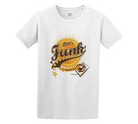 LUSHAOJIANG Let's Funkspring Funk Music Party Costumes Mens T-Shirt White Tees Unisex Shirt XL