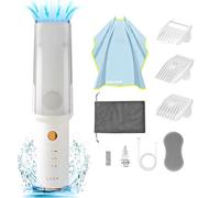 LUSN Tagliacapelli per bambini con aspirapolvere, kit con 3 pettini guida e 18 pezzi, IPX7 impermeabile, aspirapolvere e senza fili, per neonati