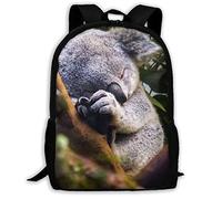 L'Uso Quotidiano Backpack Sleeping Koala Borsa Da Viaggio Stampa 3D Zainetto Scuola Per Studenti, Trekking, Adulti, 42X32X14Cm
