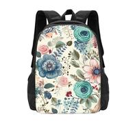 L'Uso Quotidiano Borsa Da Viaggio Modern Bohemia Flower Print Zaino Per Le Scuole Multicolor Zaino Università Per Idea Regalo, Scuola, Escursionismo, 42X32X14Cm