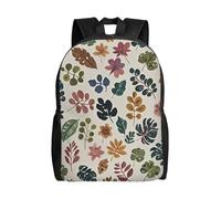 L'Uso Quotidiano Borse Da Scuola Botanical Pattern Zaino Università Casual Backpack Per Escursionismo, Trekking, Idea Regalo, 42X32X14Cm