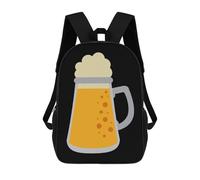 L'Uso Quotidiano Borse Da Scuola Cold Glass Beer Borsa Viaggio Eleganti Zainetto Scuola Per Escursionismo, Idea Regalo, Compleanno, 42X32X14Cm